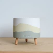 初泥 true nii | 長腳的水泥盆(L) -Palette 綠野新芽
