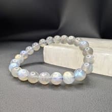 彩光 拉長石 灰月光石 8mm 手串 手鍊 天然水晶 水晶手鍊