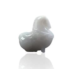 【馬到成功】白翡翡翠唐馬項鍊 | 天然緬甸玉翡翠A貨 | 送禮