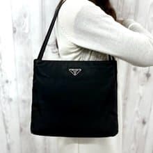 絕版中古包 Prada 黑色經典托特包 單肩包 側背包 古董包 復古包