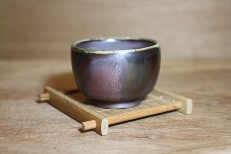 【母親節禮物】天然落灰 柴燒茶碗 茶杯 陶藝名家葉敏祥手工作品
