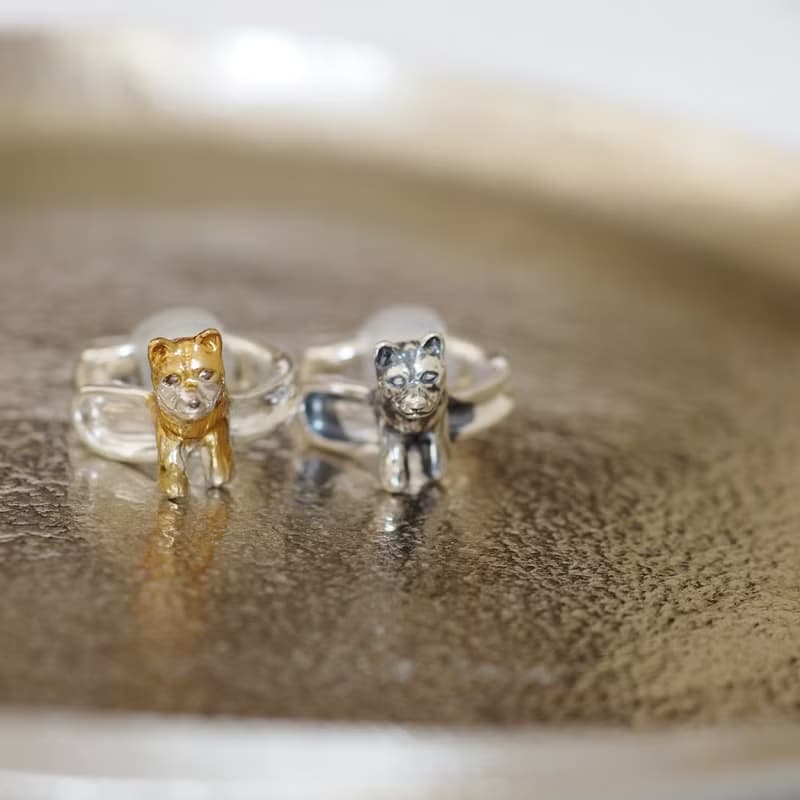 柴犬のイヤーカフ 左耳用