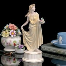 英國製Wedgwood風姿綽約手繪彩色跳舞女神限量瓷偶雕像雕塑fourth
