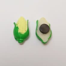 FRIDGE MAGNET CORN YELLOW GREEN VEGETABLE GIFT  DECORATION