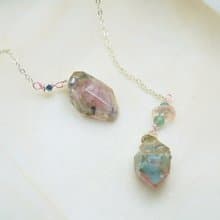 櫻葉晶—森林晶系靈擺耳飾