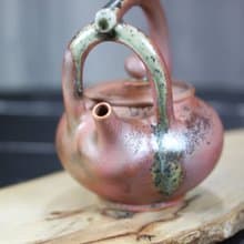 【送禮好物】柴燒 天然落灰 提樑茶壺 名家葉敏祥手作精品