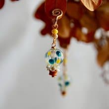 無痛耳夾/熱氣球耳環