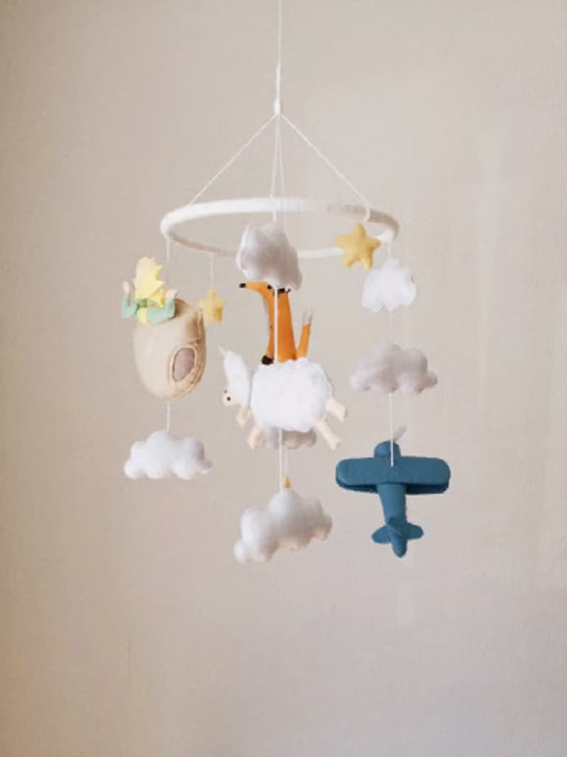 Baby mobile nursery boy, The little prince, Baby shower gifts