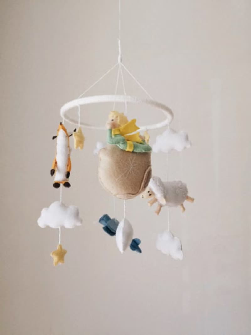 Baby mobile nursery boy, The little prince, Baby shower gifts