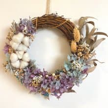 23cm豐盛乾燥/永生花圈 - 接單生產 精油擴香 畢業禮物 老師禮物
