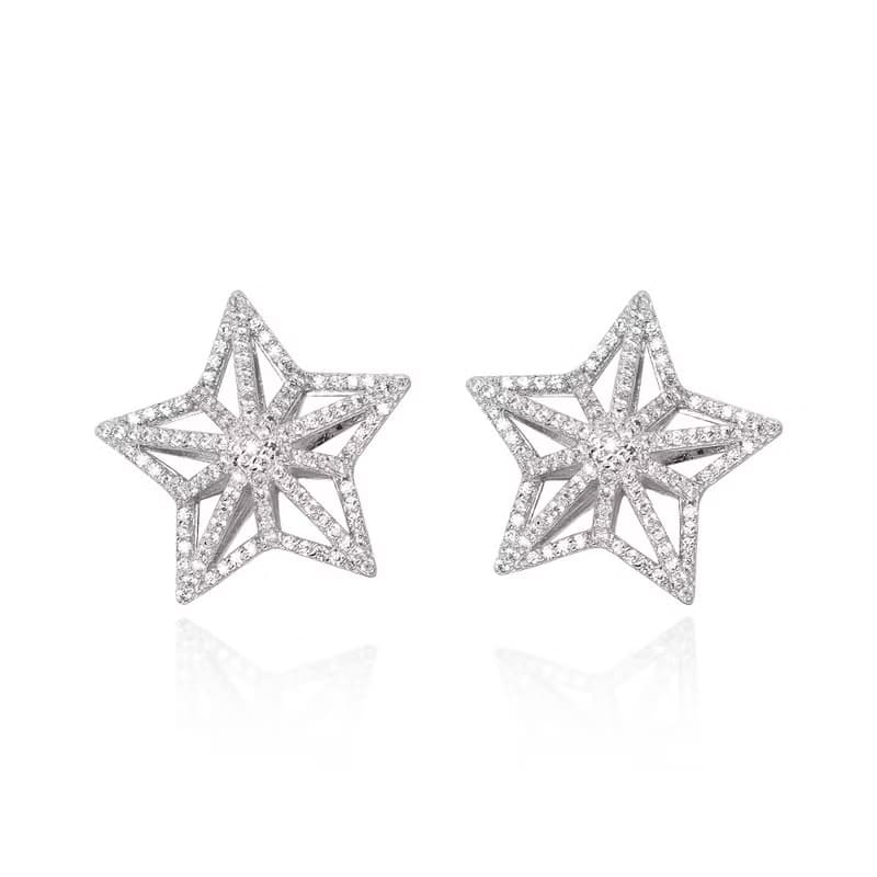 【快速出貨】Stars 夾式耳環 星星耳環 回憶系列 925 純銀耳環
