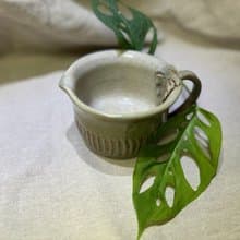 靜葉綠釉茶杯