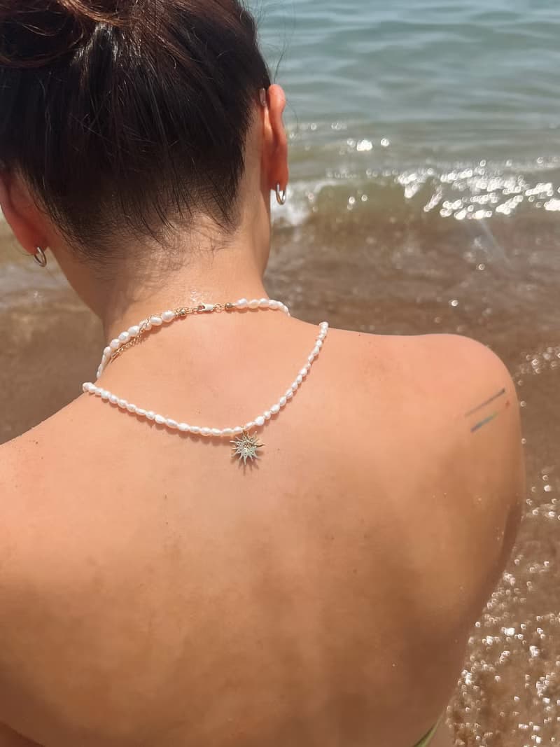 天然巴洛克淡水珍珠頸鍊項鍊 珍珠系列必備款 | 生日 母親節禮物