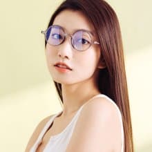 午間的喫茶回憶│古著典雅灰小圓框輕量TR90光學UV400濾藍光眼鏡