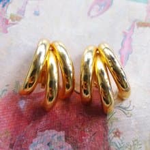 Vintage Jewelry 西洋古董飾品 太空管爪子 個性摩登 夾式耳環