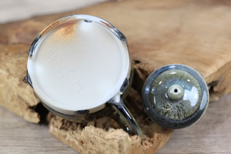 【送禮好物】180ml 柴燒天目釉 手拉坯茶壺 鶯歌葉敏祥作品