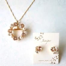 桜色ビジューアクセサリー5点セット