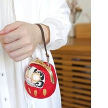 可畫眼珠 日本達摩零錢包 口金包 耳機包 化妝包 6色