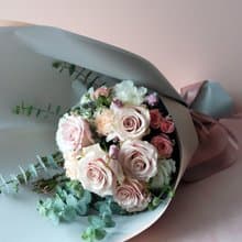 Love is an attitude 奶茶流沙玫瑰鮮花束 | 鮮花