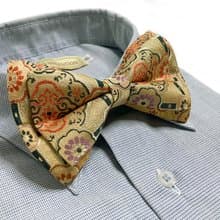 仿古圖騰花 蠶絲 領結 Bow ties