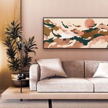 錦鯉 • 悠游自在 - 日式床頭畫/日本風格掛畫/客廳裝飾畫/辦公室