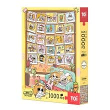 TOi圖益【暹羅厘普- 回憶時光】拼圖1000片插畫動漫成人桌遊玩具