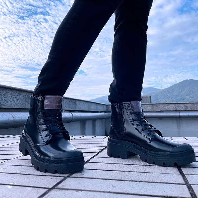 PALLADIUM PALLABASE周年慶皮革法式軍靴97181