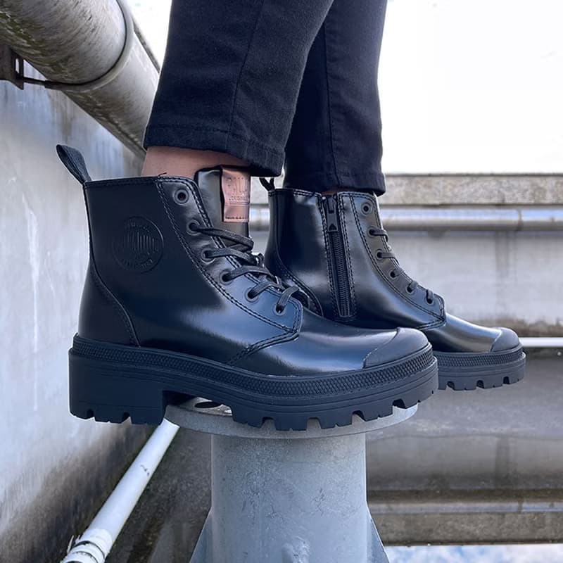 PALLADIUM PALLABASE周年慶皮革法式軍靴97181