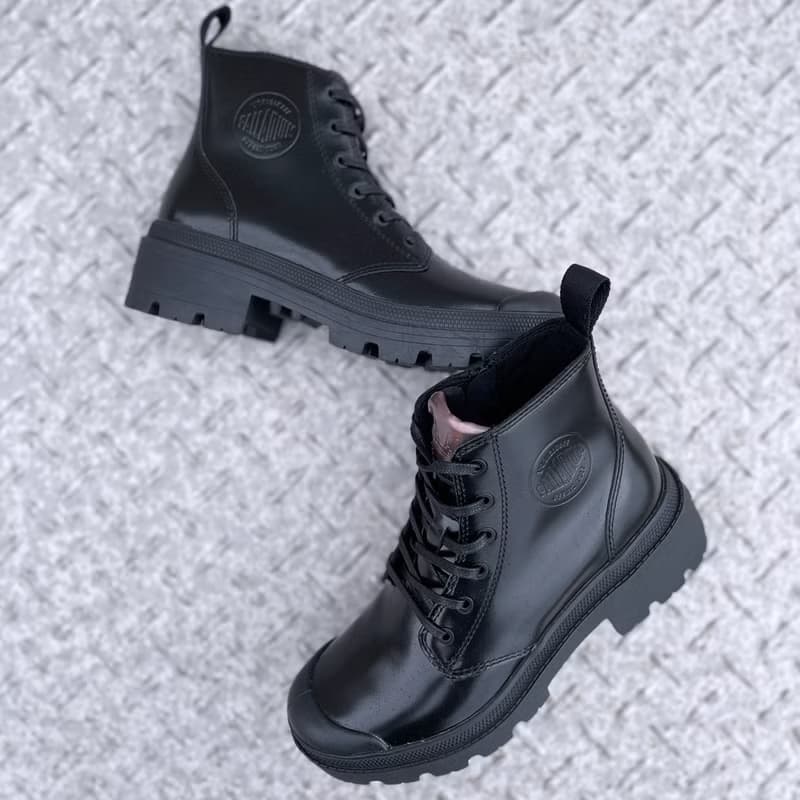 PALLADIUM PALLABASE周年慶皮革法式軍靴97181