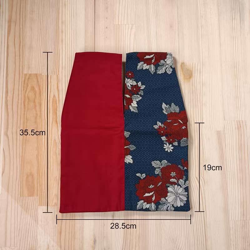【暑假出遊】日式 紅藍 和服手提包/背心袋/手提袋