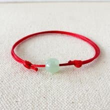 本命年【幸運路路通】翡翠韓國蠟線手鍊*TF2-05*招財、防小人