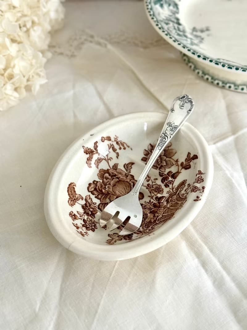 40572-絕美法國古董鍍銀叉生蠔專用叉