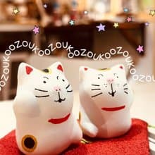 DIY材料包 自製招財貓 一對招き猫模型