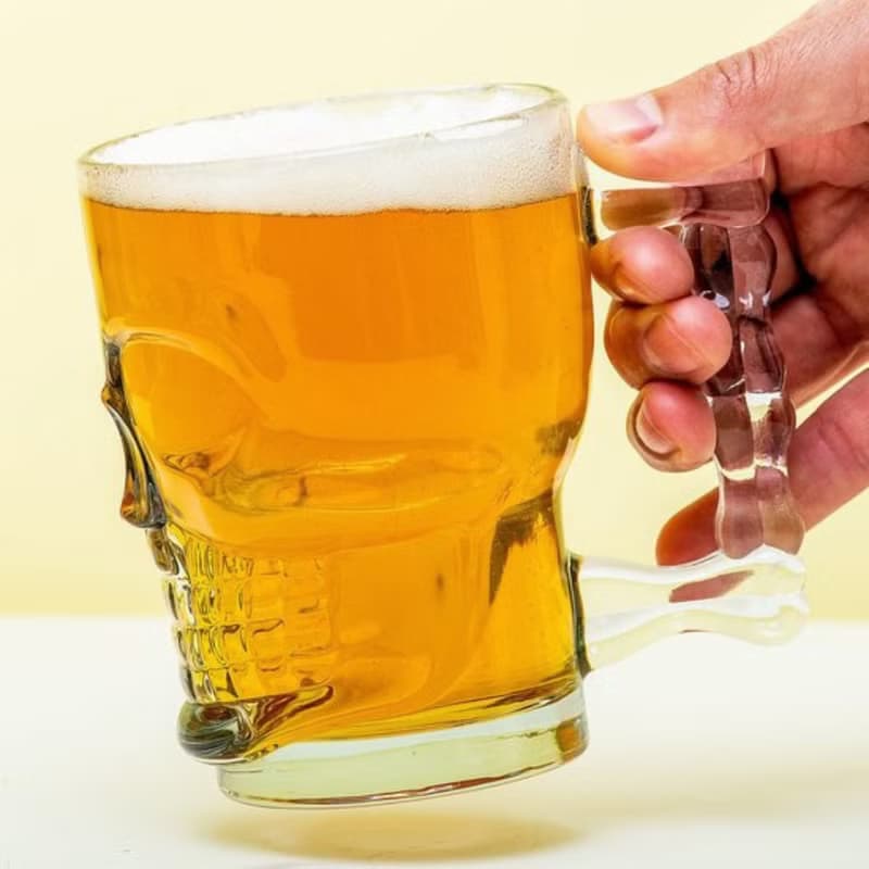骷髏頭啤酒杯