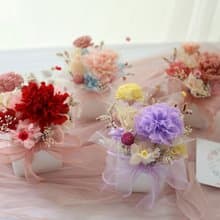 T26康乃馨小桌花/母親節禮物/母親節花束/康乃馨花束/永生花推薦