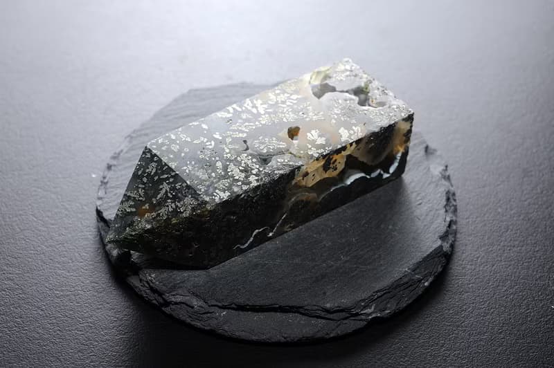 黃鐵礦瑪瑙共生柱 水晶 靈修 招財 破煞 防小人a1