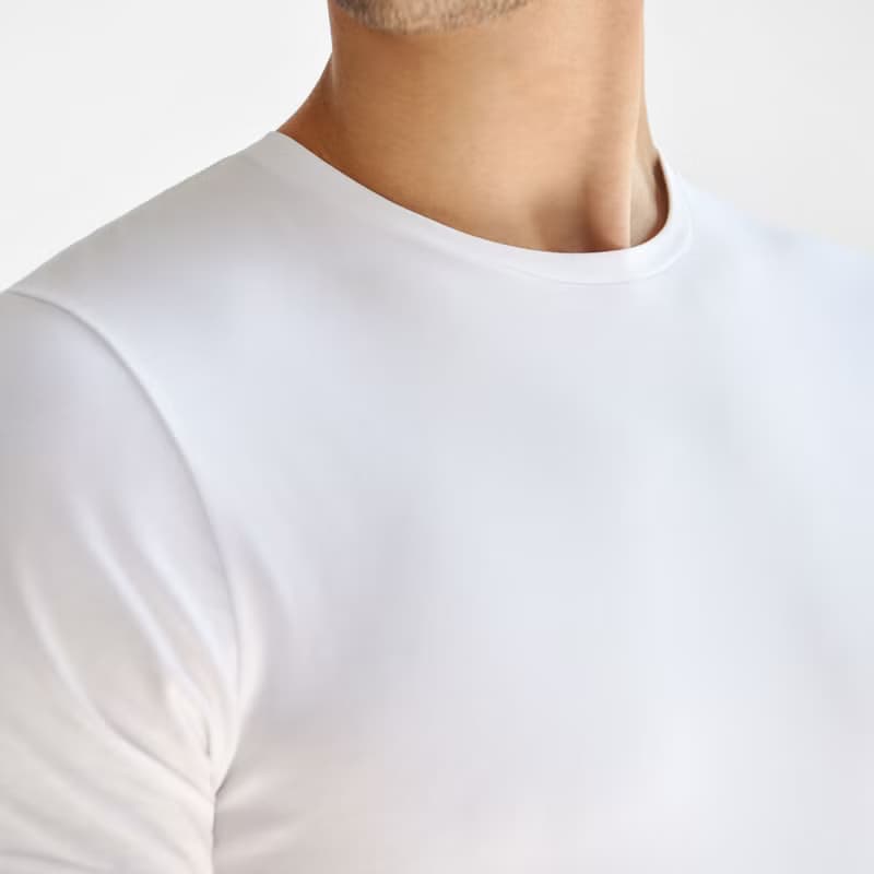北歐極簡 - 2入組 - 經典有機棉圓領T恤 / 素Tee / T-shirt (白)