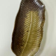 柴燒點心盤  木材燒製 落灰 自然紋理  葉盤