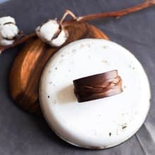 巧克力黑糖麻花午茶時光 古董真皮皮革手環 中性 手鍊 皮革