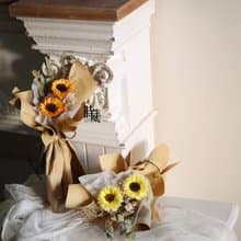 誠摯祝福 向日葵 乾燥花花束