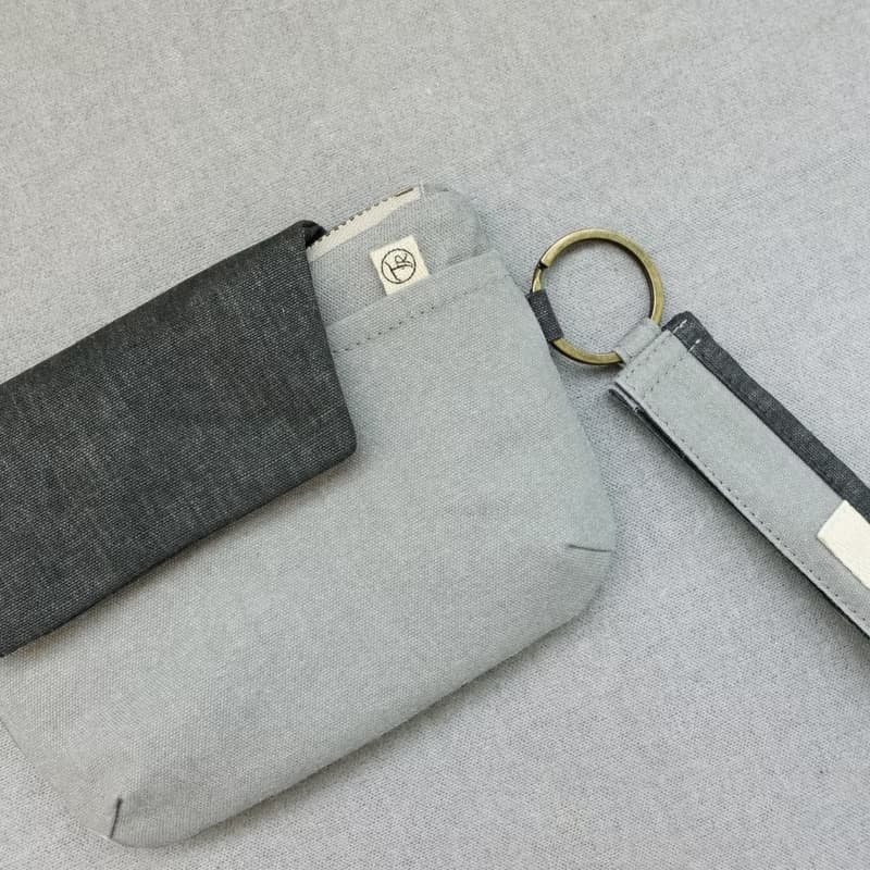 撞色小蓋頭 | 大容量錢包附手腕掛繩 | 城市 - 紳士灰  | 錢包 |
