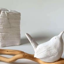 歐洲鷦鷯擴香石-交換禮物/療癒/鳥/擴香石