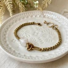 老林雜貨 | 方塊白幽靈手鍊