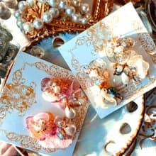 香港原創手工乾花樹脂耳環 耳夾設計 情人節閨蜜禮物 小資女穿搭