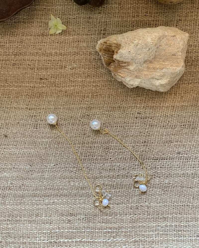 路途上一定充滿驚喜/耳夾可 樹脂耳環 夾式耳環 金耳環 線型耳環