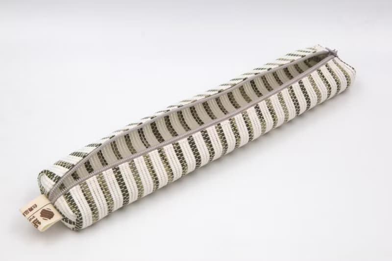 【紙布家】紙線編織 小餐具袋 咖啡白