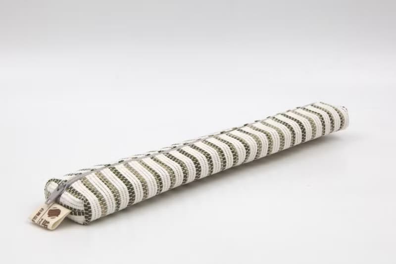 【紙布家】紙線編織 小餐具袋 咖啡白