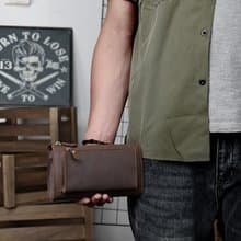 真皮多層長錢包 日常手拿錢包 錢夾 瘋馬皮皮革