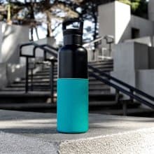 美國HYDY時尚保溫水瓶  CinCin Black系列 | 深青-黑瓶 - 590ml