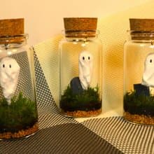 【微景觀】幽閒時光 - 苔蘚組盆/萬聖節/交換禮物/幽靈